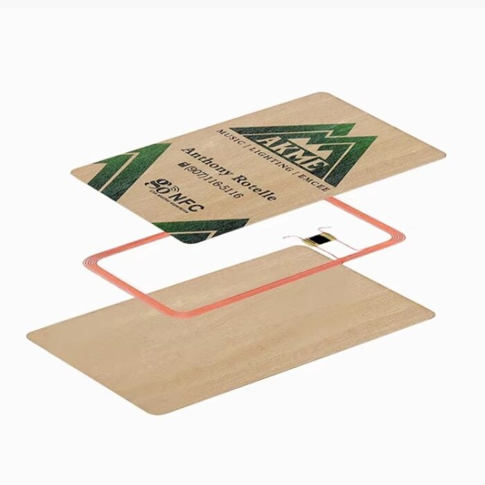 Environment-friendly RFID wood card