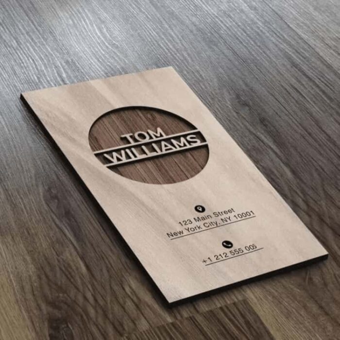 Wooden NFC Business Card - Image 2