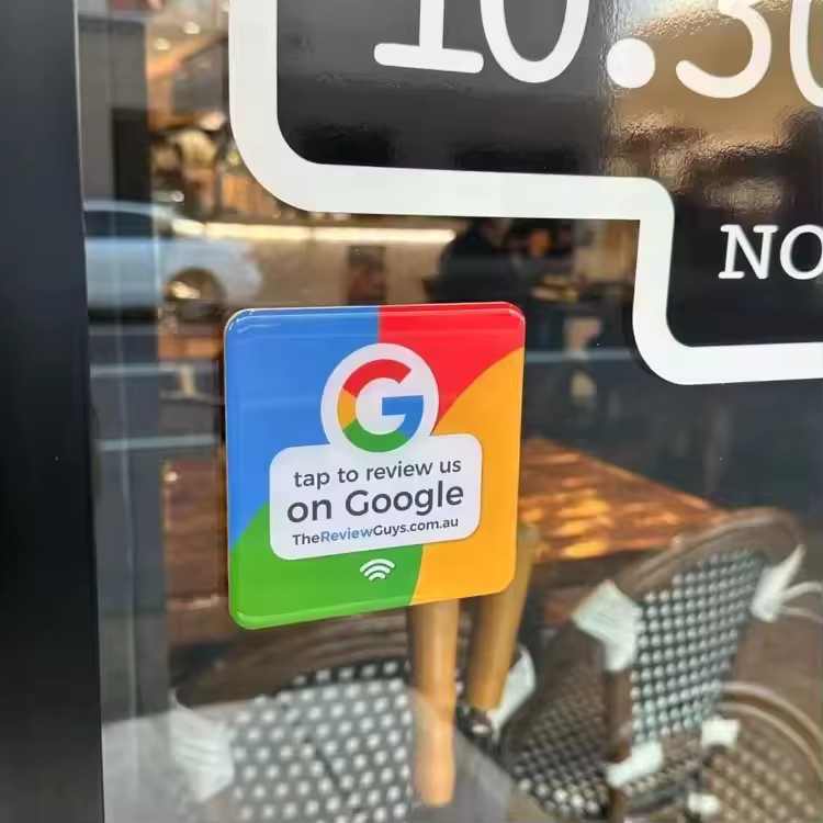 google review sticker